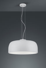 Trio Baron White Mat Metal Pendant Lamp 309800431