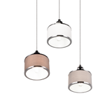Lámpara de techo colgante Trio Kaprun LED cromo 2700K 150cm 311630306