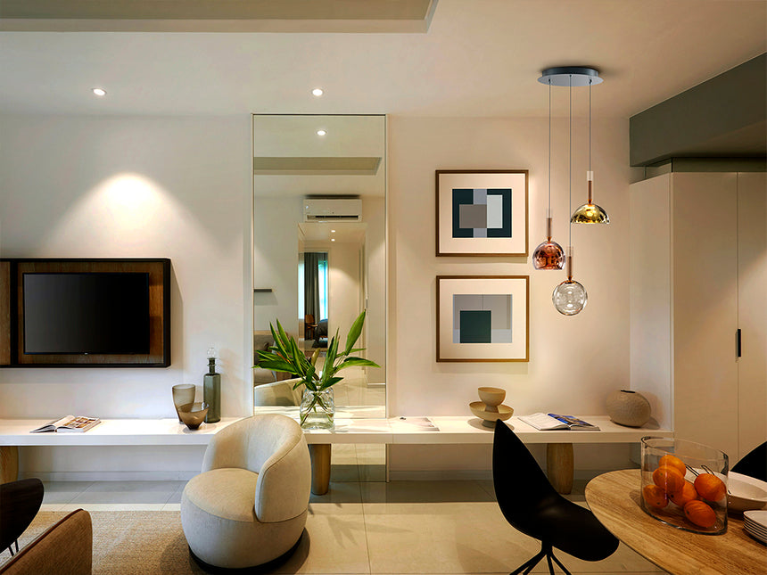 Schuller Charlize 3-Light Pendant Light Colors 312011