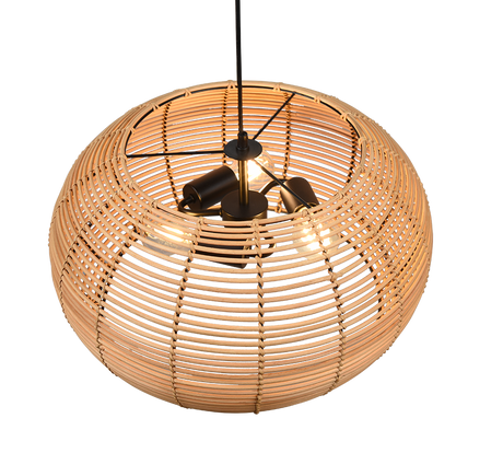 Lámpara de techo colgante Trio Inga LED natural finish 2700K 150cm 312200336
