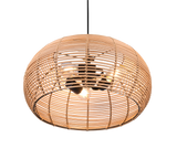 Lámpara de techo colgante Trio Inga LED natural finish 2700K 150cm 312200336