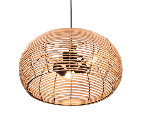 Lámpara de techo colgante Trio Inga LED natural finish 2700K 150cm 312200336