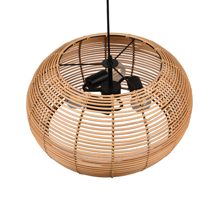 Lámpara de techo colgante Trio Inga LED natural finish 2700K 150cm 312200336