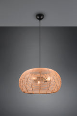 Lámpara de techo colgante Trio Inga LED natural finish 2700K 150cm 312200336