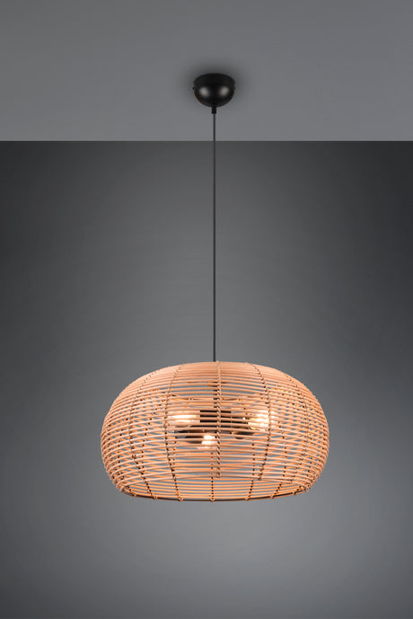 Lámpara de techo colgante Trio Inga LED natural finish 2700K 150cm 312200336