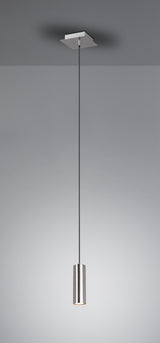 Lámpara de techo colgante Trio Marley níquel mate 150cm 3