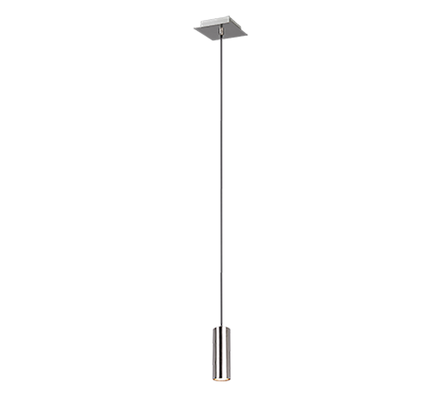 Lámpara de techo colgante Trio Marley níquel mate 150cm 3