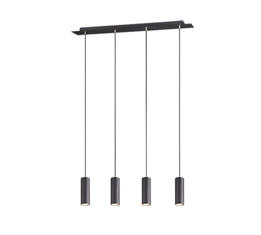 Trio Marley Black Mat Metal Pendant Lamp 312400432