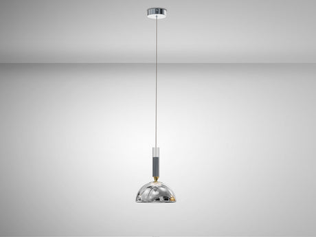 Lámpara de techo colgante Schuller Charlize 1 luz gris y plata 3000K vista 2