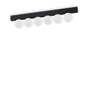 Plafón de techo Ideal Lux Binomio cristal LED 6 luces 18W 43,5cm negro — ref. 313290 (1)
