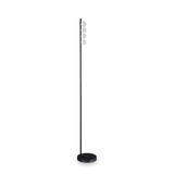 Lámpara de pie Ideal Lux Binomio negro cristal LED 4 luces 12W 155cm 313313