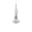 Lámpara colgante Ideal Lux Lumiere blanco cristal LED 27W Ø28cm 314143