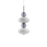 Lámpara colgante Ideal Lux Lumiere blanco cristal LED 34W Ø28cm 314167