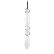 Lámpara colgante Ideal Lux Lumiere blanco cristal LED 39W Ø16cm 314174