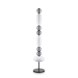 Lámpara de pie Ideal Lux Lumiere blanco cristal LED 58W 155cm 314198