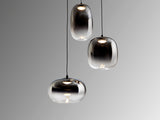Schuller Onice Lámpara 3 luces negro smoke D30 314107