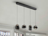 Schuller Onice Lámpara 4 luces negro smoke 314213
