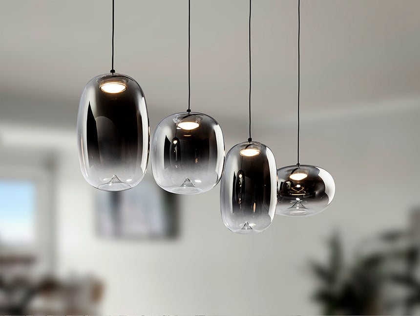Schuller Onice Lámpara 4 luces negro smoke 314213