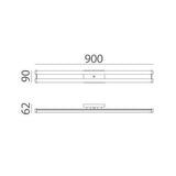 MDC Qusine 57060-8003 Plafón LED Qusine blanco mate 2x14w