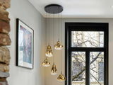 Schuller Aledis Lámpara de techo colgante 5 luces oro y negro 314862