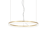 Lámpara colgante Ideal Lux Crown latón cristal LED 31W Ø60cm 314938