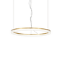 Lámpara colgante Ideal Lux Crown cristal LED 31W Ø60cm latón — ref. 314938 (1)