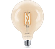 Philips Bombilla LED smart WiZ filamento E27 globo con wifi y Bluetooth G125 7W 60W 927-65 3721
