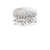 Plafón de techo Ideal Lux Armony blanco cristal LED 56W regulable Ø60cm 315805