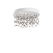 Plafón de techo Ideal Lux Armony blanco cristal LED 56W regulable Ø60cm 315805