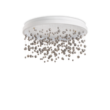 Plafón de techo Ideal Lux Armony blanco cristal LED 70W regulable Ø75cm 315812