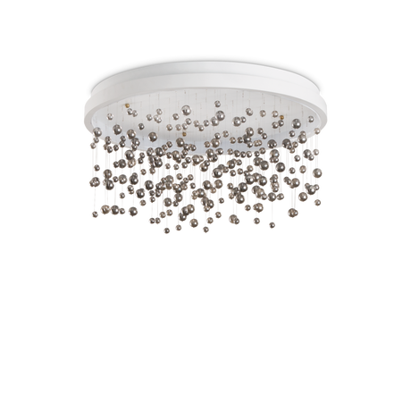 Plafón de techo Ideal Lux Armony blanco cristal LED 70W regulable Ø75cm 315812