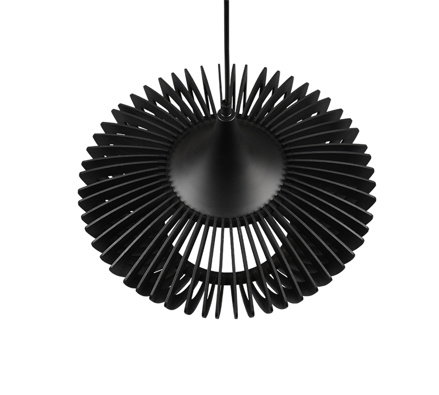 Lámpara de techo colgante Trio Colino LED negro mate 3000K 150cm 315900132