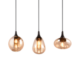 Trio Lumina Lámpara colgante metal estera negra 317000313