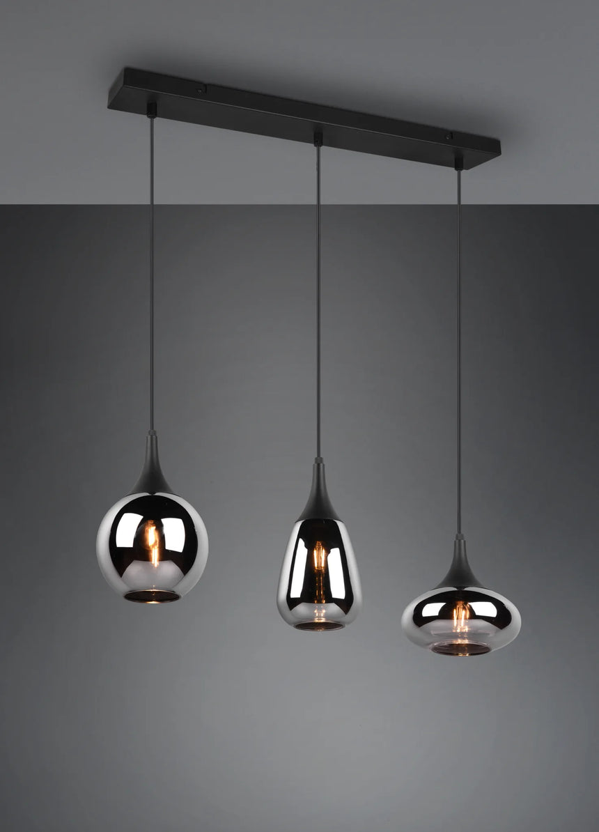 Trio Lumina colgante negro 317000332