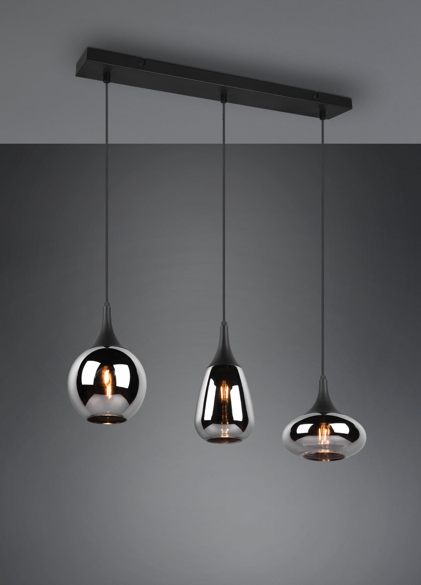 Trio Lumina Pendant Lamp Black 317000332