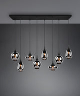 Trio Lumina Lámpara colgante negro 8 luces 317000832