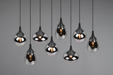Trio Lumina Lámpara colgante negro 8 luces 317000832