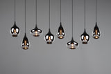 Trio Lumina Lámpara colgante negro 8 luces 317000832