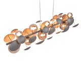 Lámpara de techo colgante Trio Bubble LED antracita 3000K 150cm 317401042