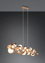 Lámpara de techo colgante Trio Bubble LED gold-colored 3000K 150cm 317401079
