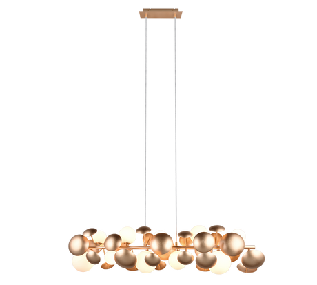 Lámpara de techo colgante Trio Bubble LED gold-colored 3000K 150cm 317401079