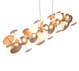 Lámpara de techo colgante Trio Bubble LED gold-colored 3000K 150cm 317401079