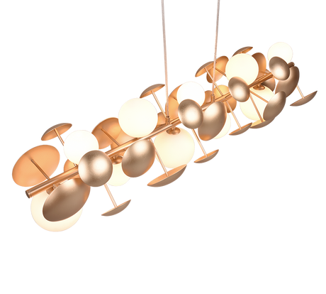 Lámpara de techo colgante Trio Bubble LED gold-colored 3000K 150cm 317401079