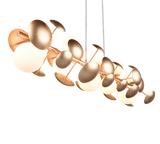 Lámpara de techo colgante Trio Bubble LED gold-colored 3000K 150cm 317401079