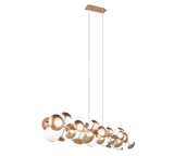 Lámpara de techo colgante Trio Bubble LED gold-colored 3000K 150cm 317401079
