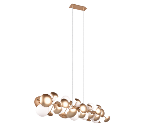 Lámpara de techo colgante Trio Bubble LED gold-colored 3000K 150cm 317401079
