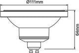 Beneito & Faure AR111 3469 Bombilla LED AR111 15W GU10 45º Fría 4000K