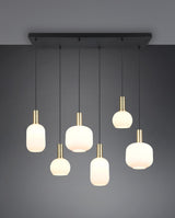 Trio DIVA Lámpara de techo colgante 6 luces bronce mate 319800608