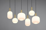 Trio DIVA Lámpara de techo colgante 6 luces bronce mate 319800608