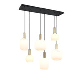 Trio DIVA Lámpara de techo colgante 6 luces bronce mate 319800608